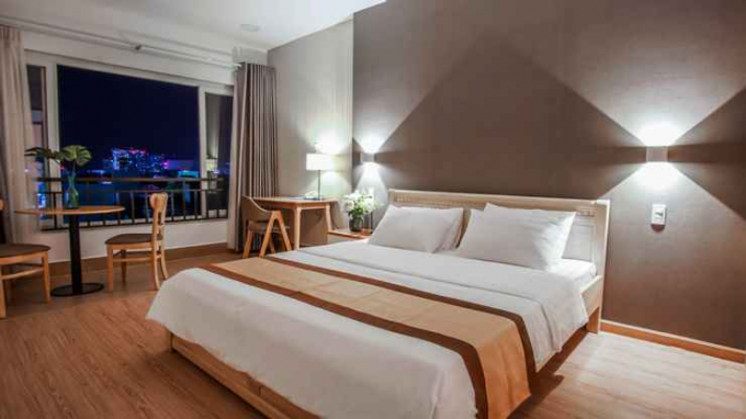 Vung Tau Hotel is fully equipped and cozy.  Photo: Traveloka.