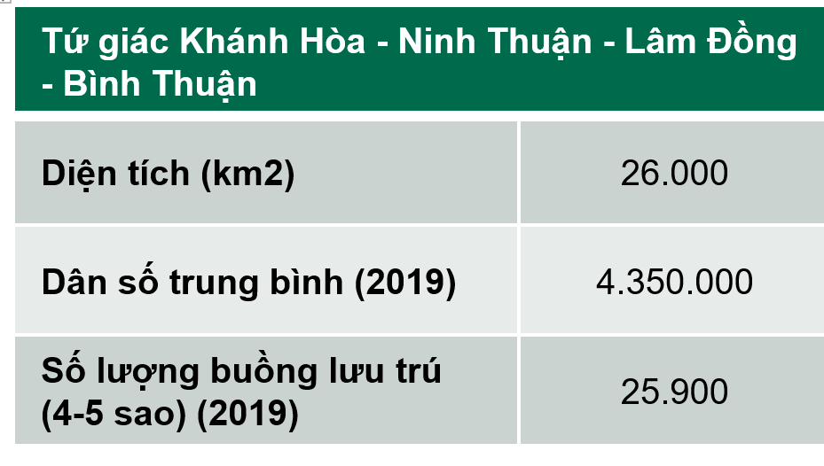 Source: Bureau of Statistics and Departments of Tourism of respective provinces, CBRE Vietnam.