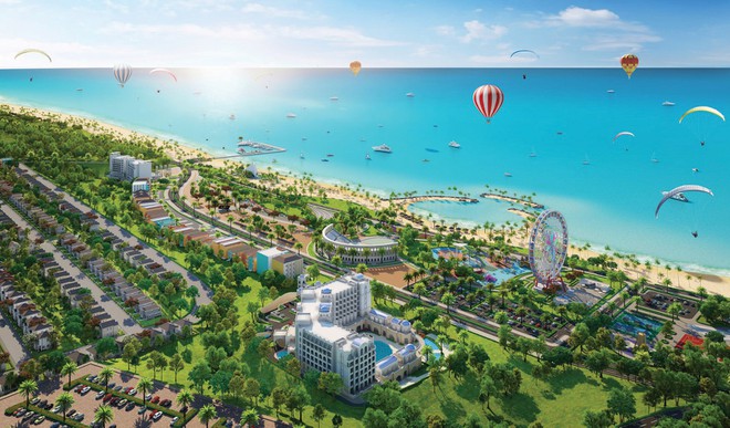 The overall perspective of the NovaWorld Phan Thiet tourist resort and entertainment complex
