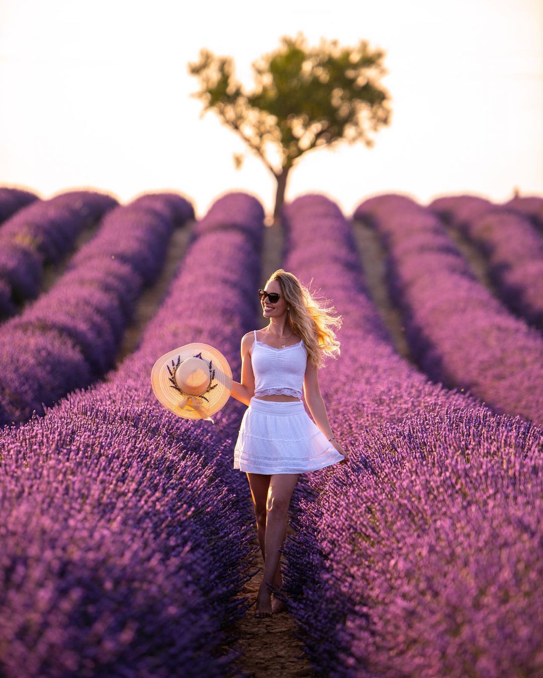 The lavender field is a beautiful place for visitors to check in.  Photo: @kira.toussaint.