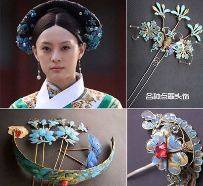 Jewelry of Hi Quy Phi during the reign of Emperor Ung Chinh.  Photo: Actress Ton Le in the story of Chan Hoan's harem