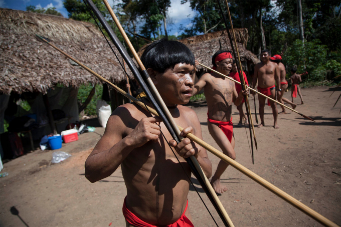 Yanomami men.