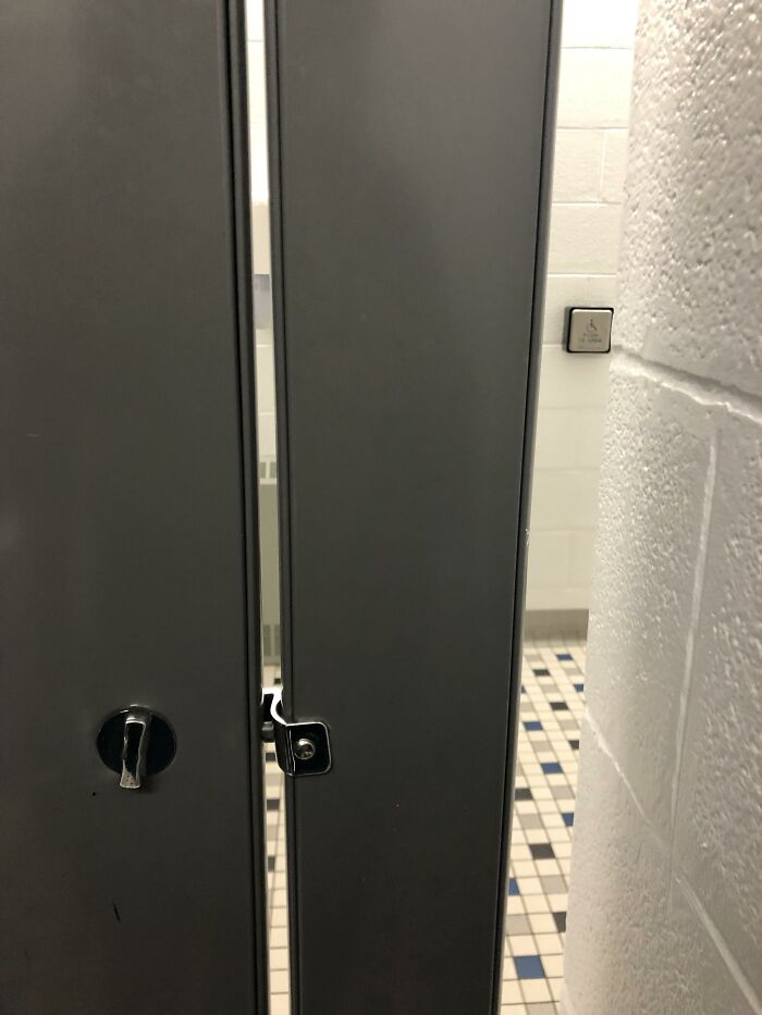 In the US, public toilets have openings just enough to see each other inside and out (?).  This is quite strange, since many other countries enjoy privacy in spaces like this