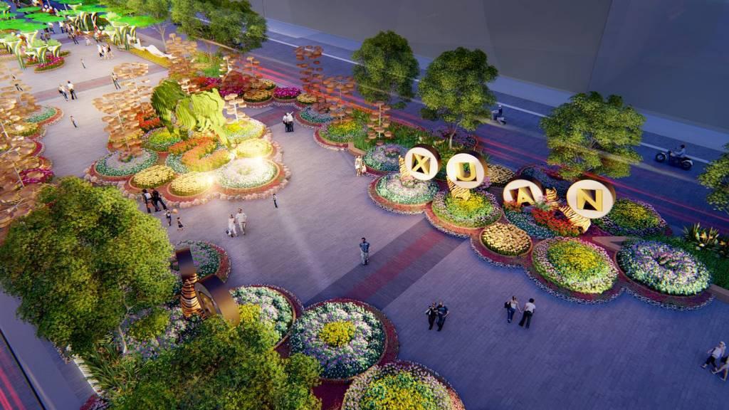 Nguyen Hue Flower Street in 2022 is divided into 3 segments, including 