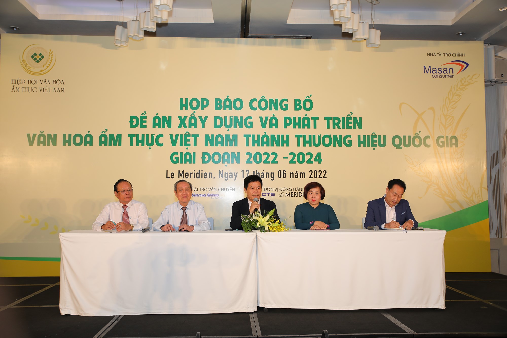 Press conference to announce the project of Building and developing Vietnamese culinary culture on the afternoon of June 17 in Ho Chi Minh City.